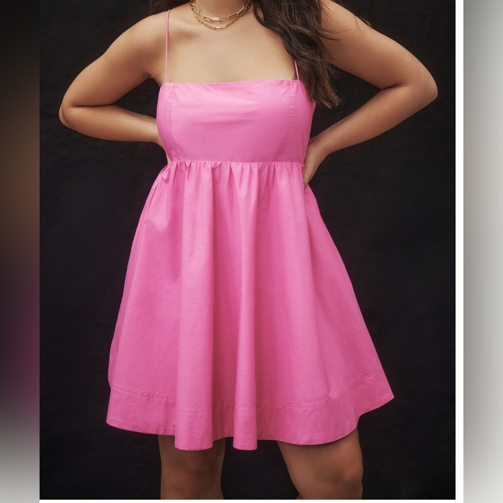 Anthropologie Pink Mini Dress